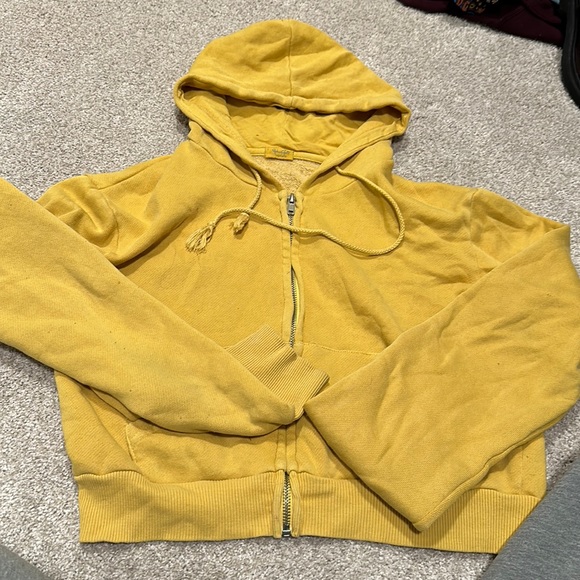 PacSun Jackets & Blazers - John Galt Yellow Zip-up Jacket
